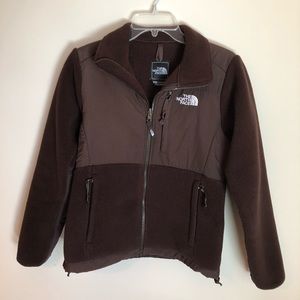 The North Face Brown Fleece and Nylon Jacket XS